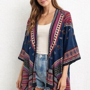 Anthropologie Flying Tomato Open Kimono Women’s Size Large
